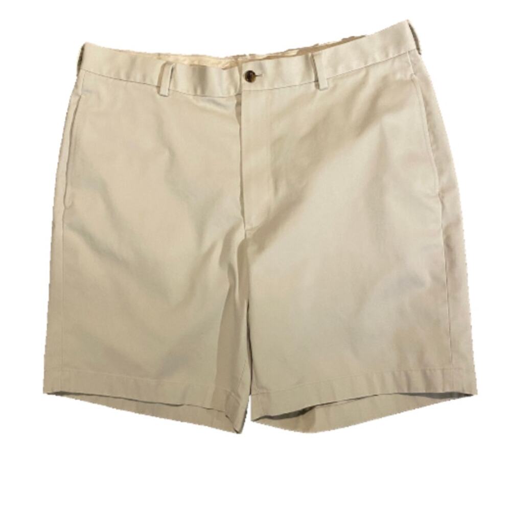 Brooks Brothers Classic Fit Chino Shorts Mens 38 Khaki Cotton Preppy Golf EUC